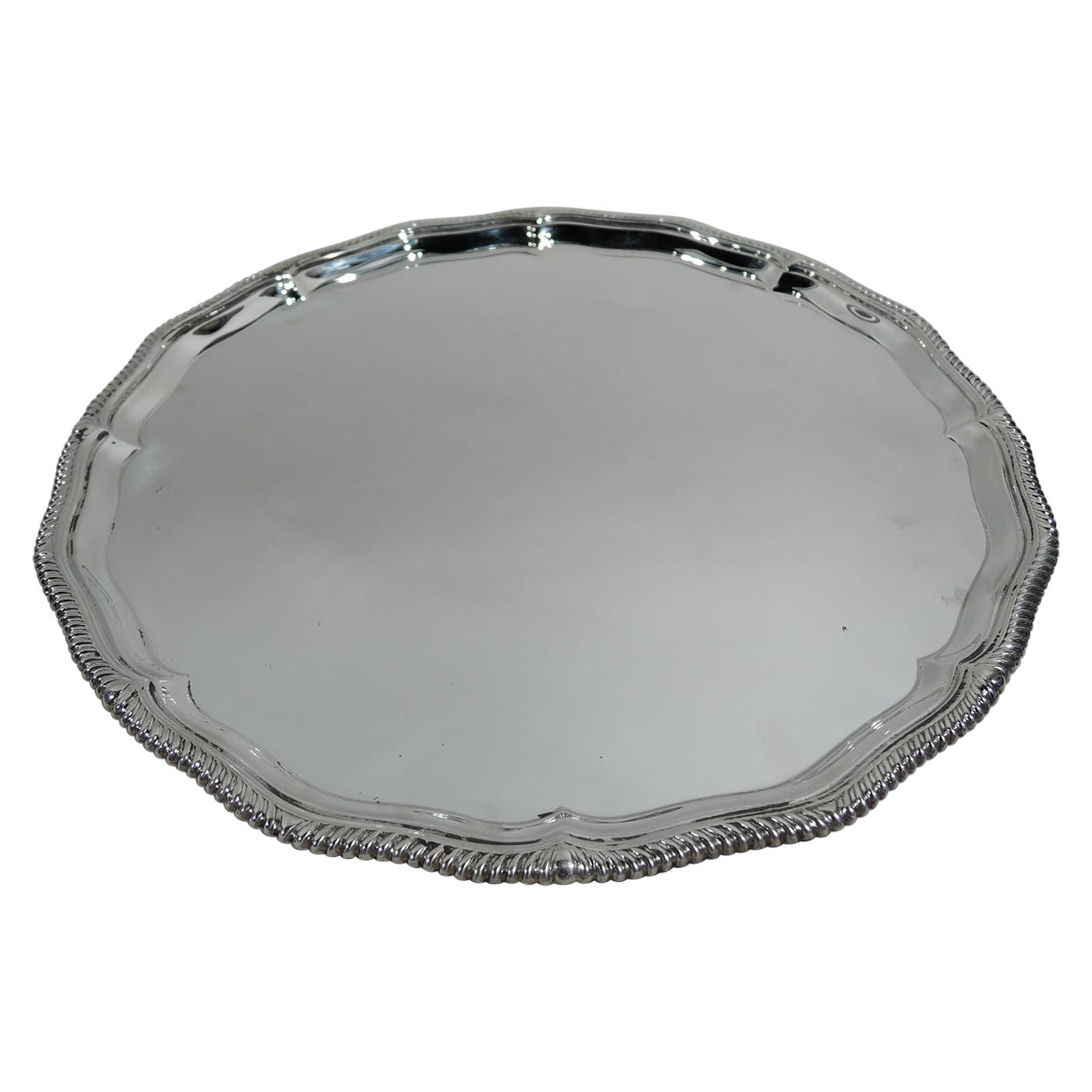 Traditional English Neoclassical Sterling Silver Tray