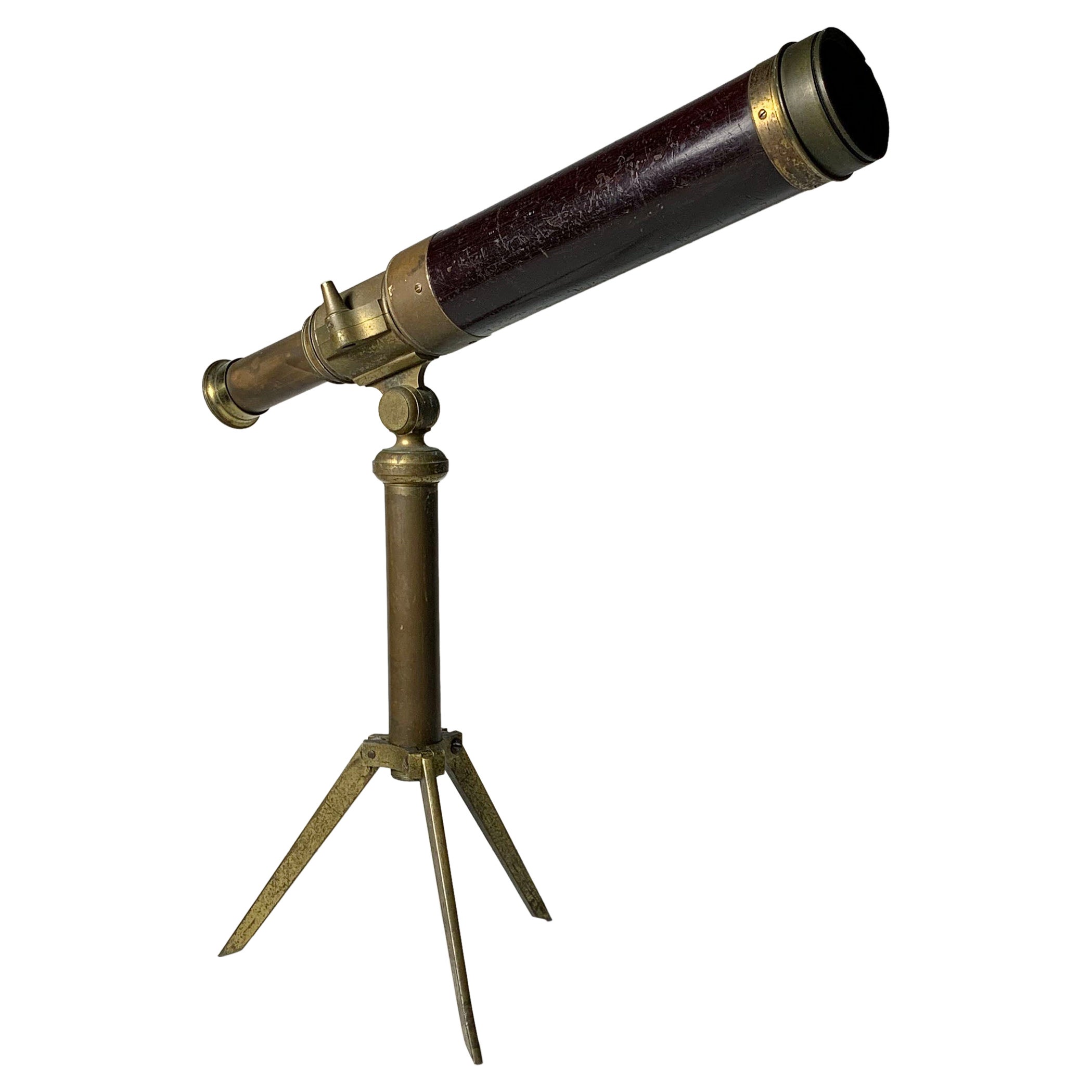 Charmant télescope de bibliothèque vintage pour homme