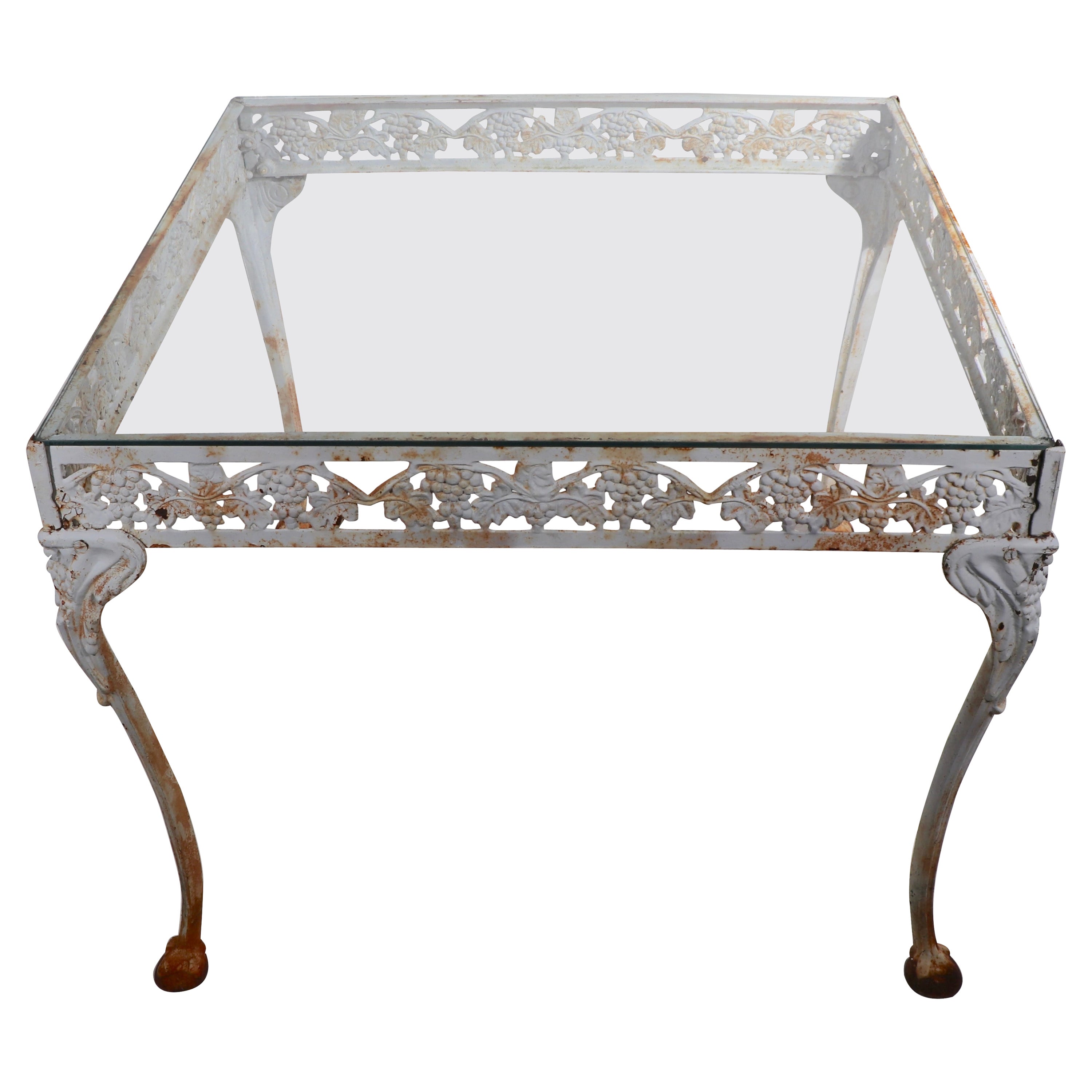 Cast Iron Garden Patio Dining Table by Atlanta Stove Works For Sale