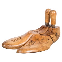 Antique Wooden Shoe Forms with Handles c.1920