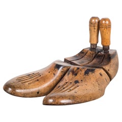Antique Wooden Shoe Forms with Handles, c.1920