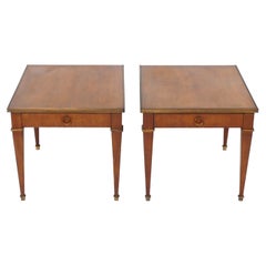 Pair of Baker Neoclassical End Tables or Night Stands