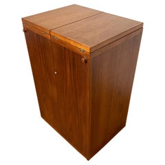 Danish Expandable Teak "Captain's Bar" by Reno Wahl Iverson for Dyrlund