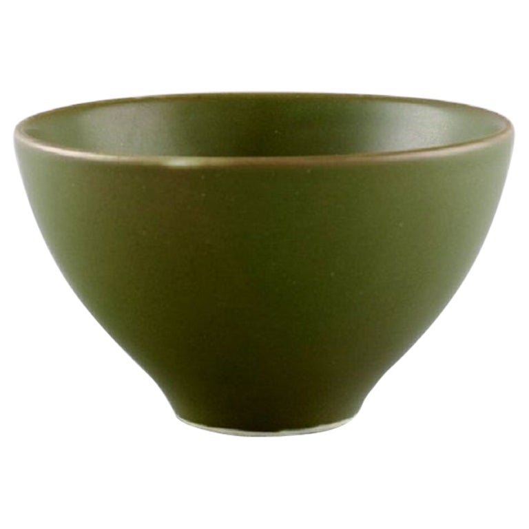 Gerd Bøgelund for Royal Copenhagen, Bowl in Glazed Ceramics with Lotus Flower For Sale