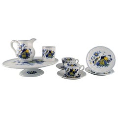 Spode, England, Blue Bird Service in Hand-Painted Porcelain, 1930s/40s