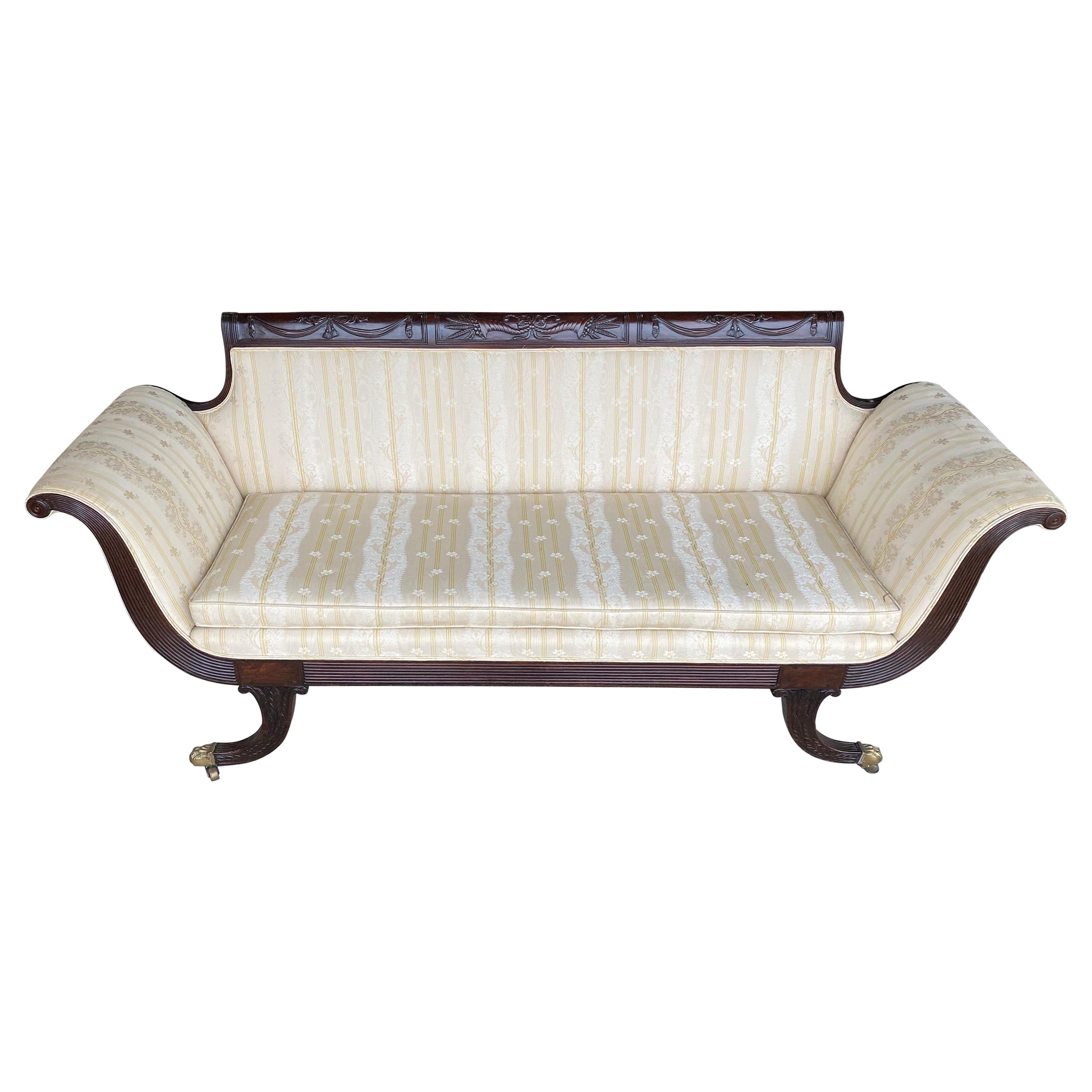 Early 19th Century New York Sofa, Probably by Duncan Phyfe For Sale