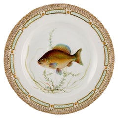 Royal Copenhagen Fauna Danica Fish Plate in Hand-Painted Porcelain