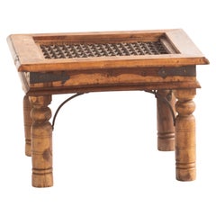 Wood Handmade Table Iron Woven Medieval Design Italian Traditional Furniture
