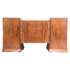 Art Deco Walnut Sideboard