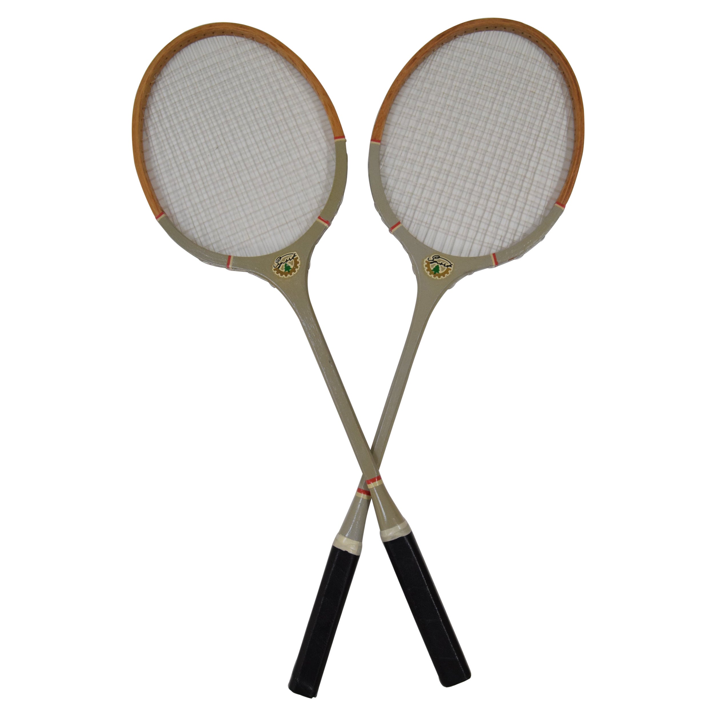 Pair of Vintage Badminton Rackets, circa 1970's For Sale at 1stDibs