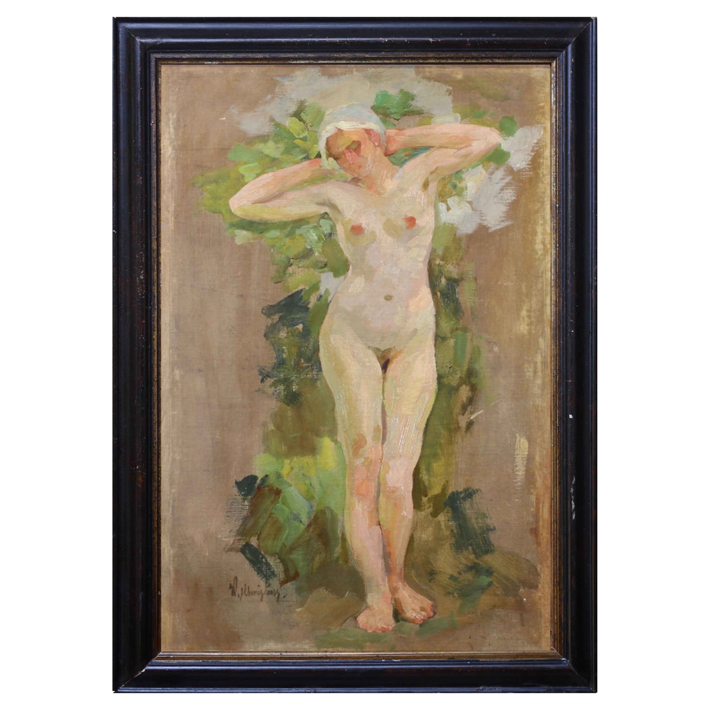 Nude Painting, Wilhelm Christens, 1930s 