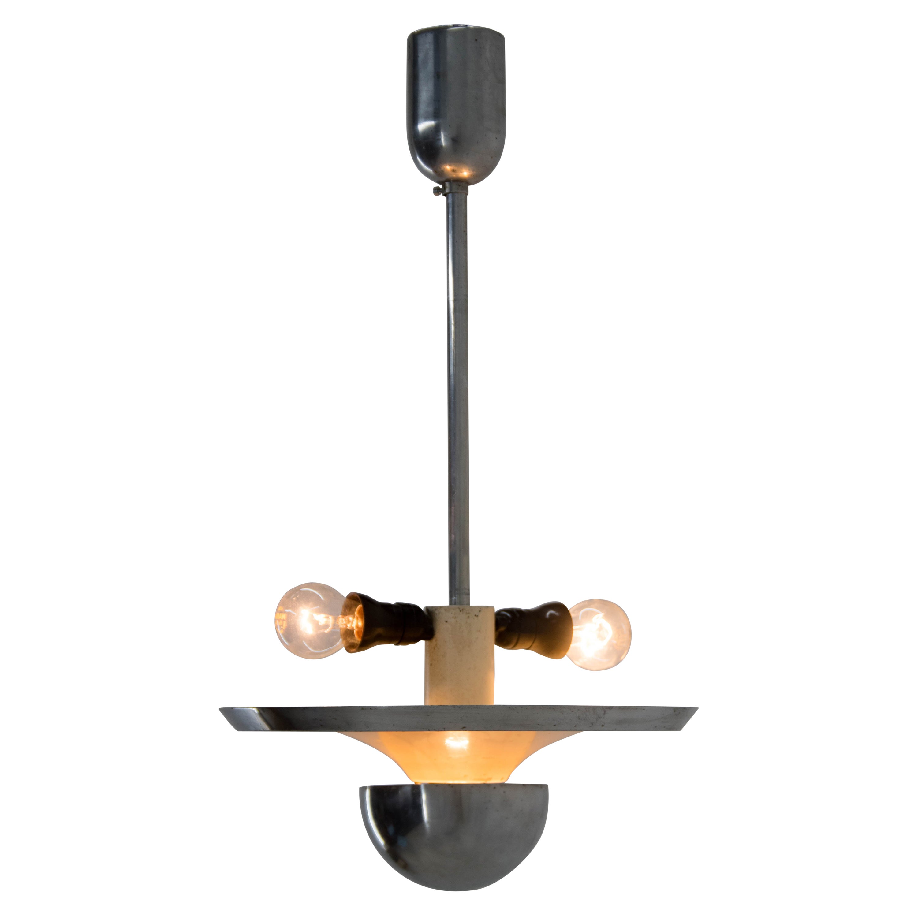 Rare Bauhaus Chandelier by Franta Anyz, 1930s For Sale