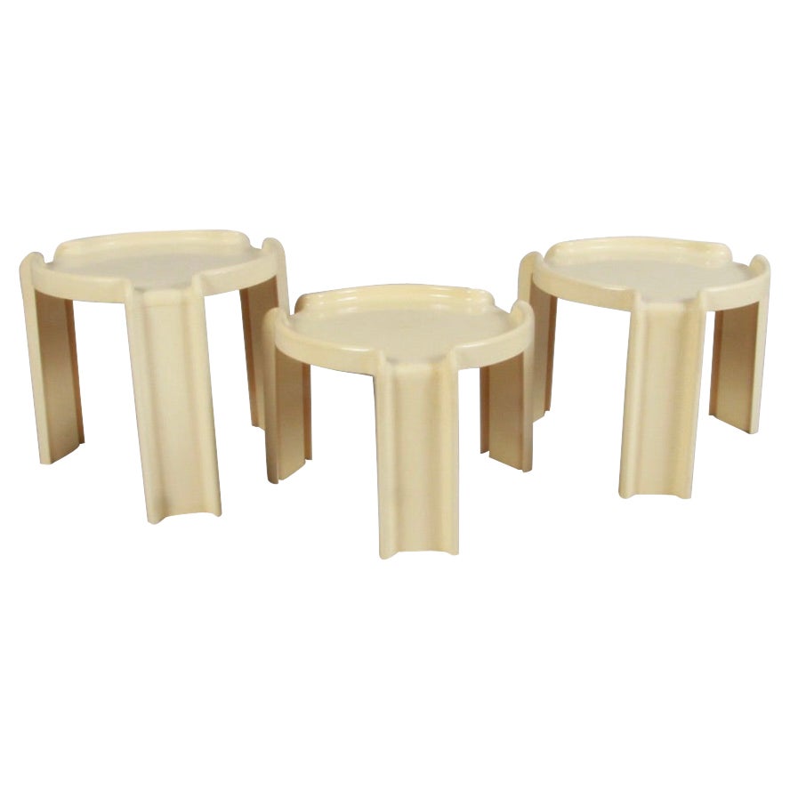 Vintage Nesting Tables by Giotto Stoppino for Kartell, 1970s