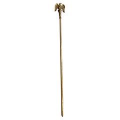Bald Eagle Brass Fireplace Poker