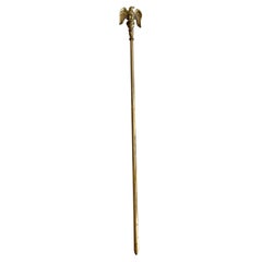 Bald Eagle Brass Fireplace Poker