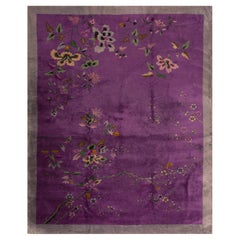 Chinesischer Art-Déco-Teppich aus den 1920er Jahren ( 9 x 11''7 - 275 x 350)
