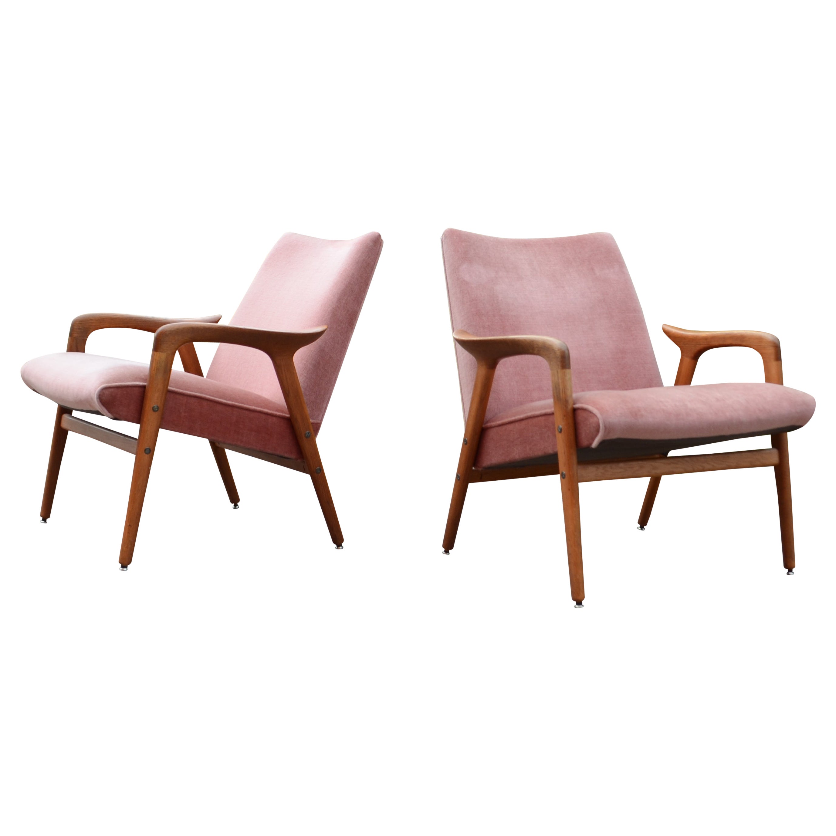 Yngve Ekström Modell Lästo Swedese Cherry Blossom Easy Lounge Chair Oak Oak Set of 2