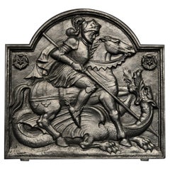 Plaque de cheminée en fonte George & The Dragon