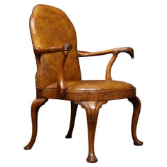 George I Style Walnut Armchair