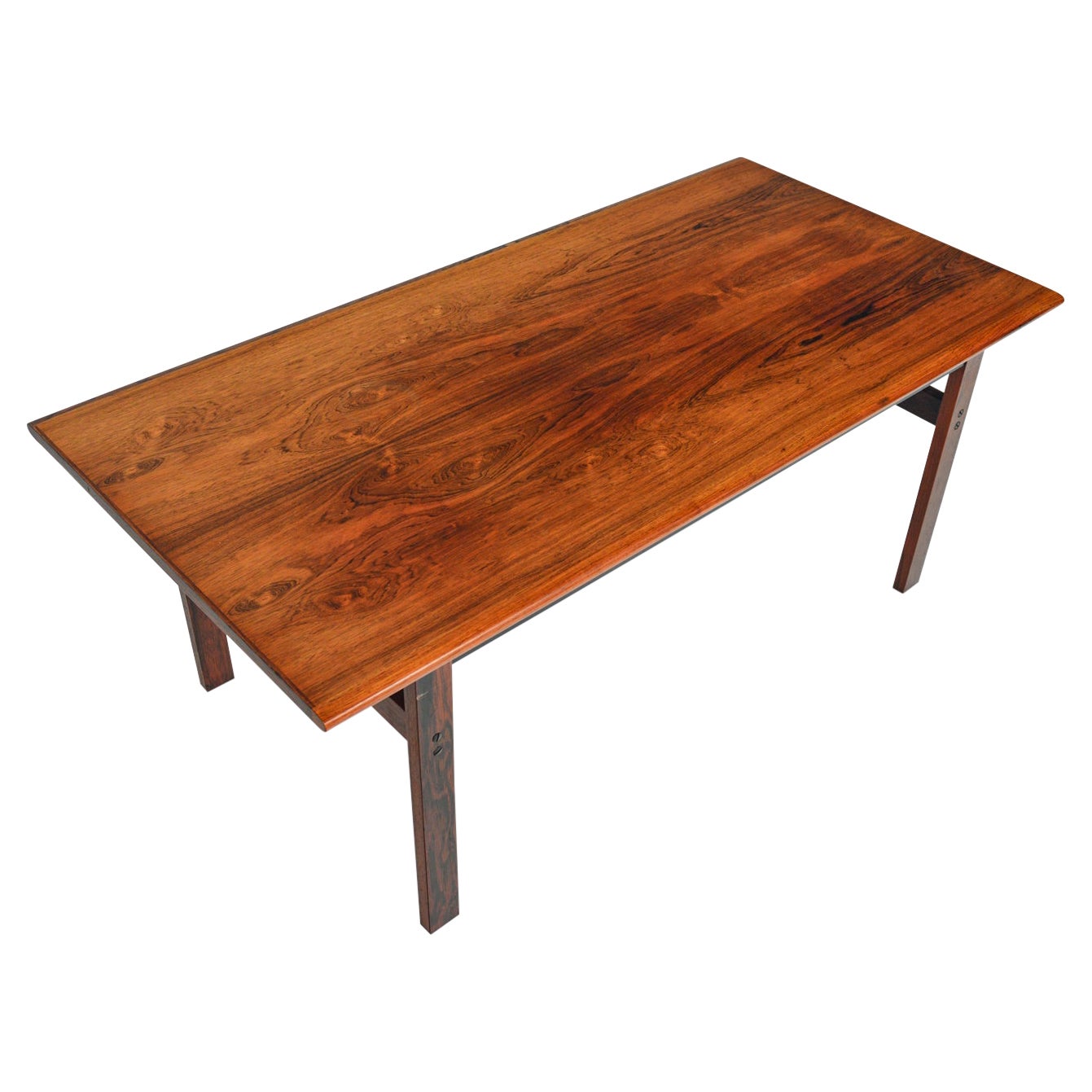 Capella Coffee Table in Rosewood by Illum Wikkelsø  For Sale