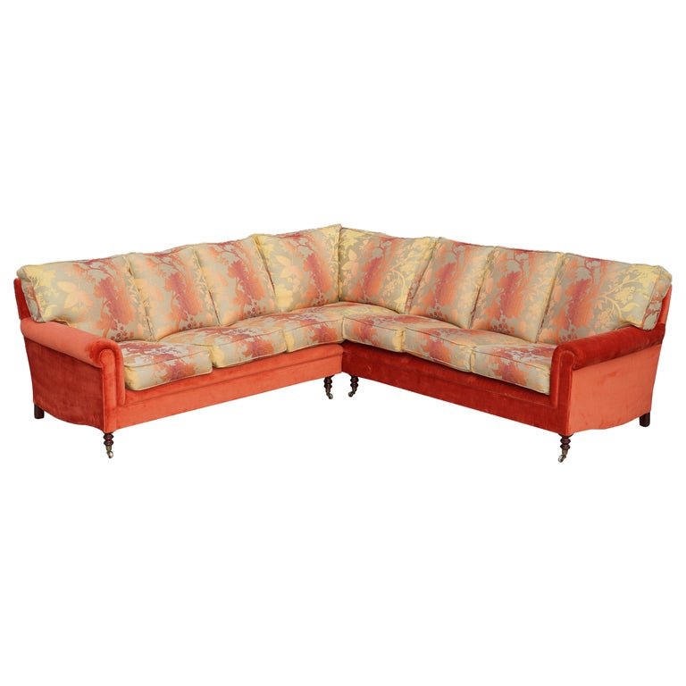 George Smith Signature Large 7 Seater Corner Sofa with Velour Floral  Upholstery For Sale at 1stDibs | george smith sofa, 7 seater sofa, floral  corner sofa