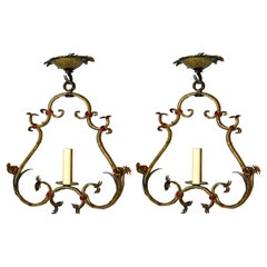 Pair of Single Light Fixtures, Sold Individually