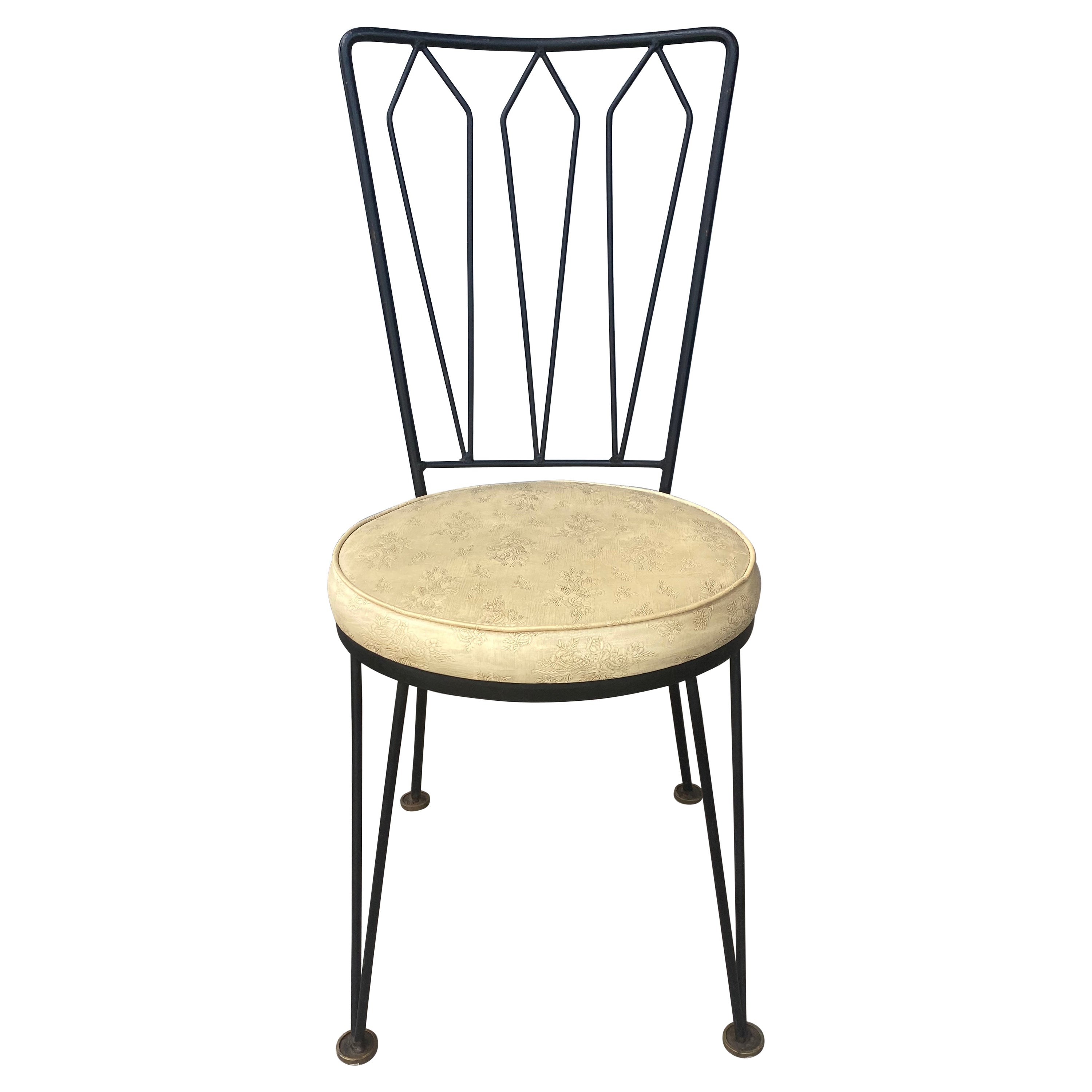 Salterini / Woodard Wrought Iron Dining Chairs /Modernist Antarenni Industries