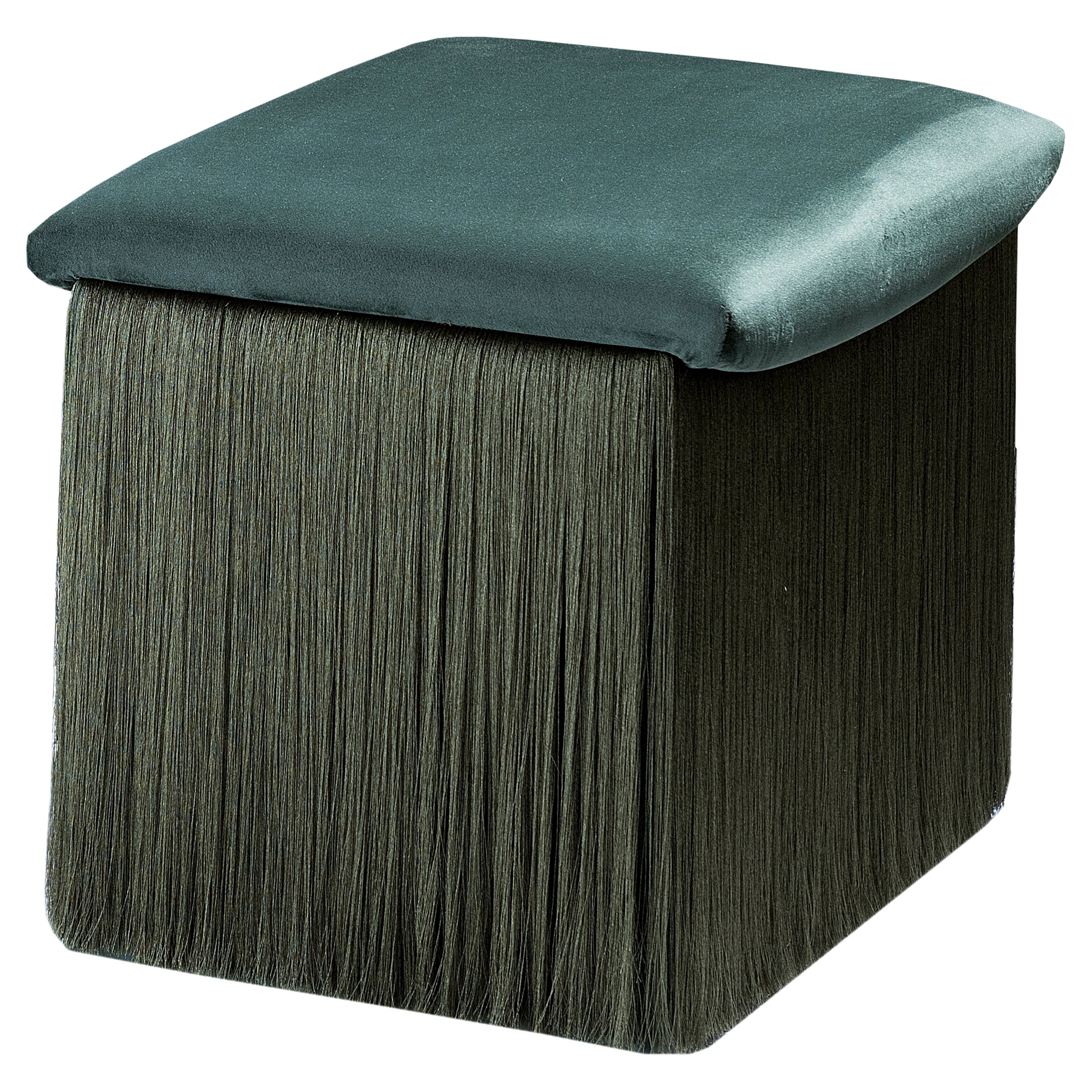Pair of Navy Blue Silk Velvet Ottomans at 1stDibs navy blue velvet
