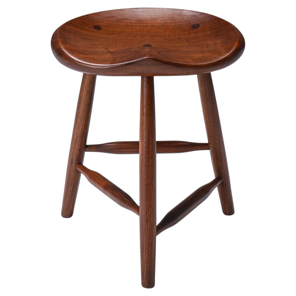 Unique Studio Crafted Bar Stool, American, Turn of the Century For Sale ...