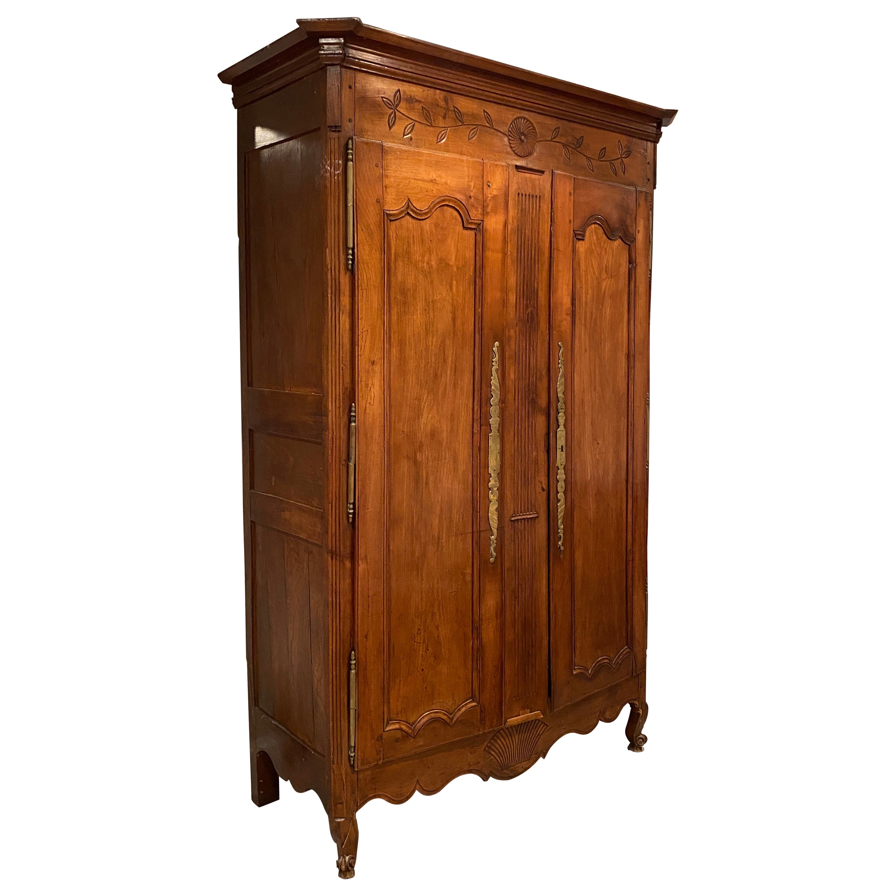 Early 19th Century French Provincial Walnut Armoire