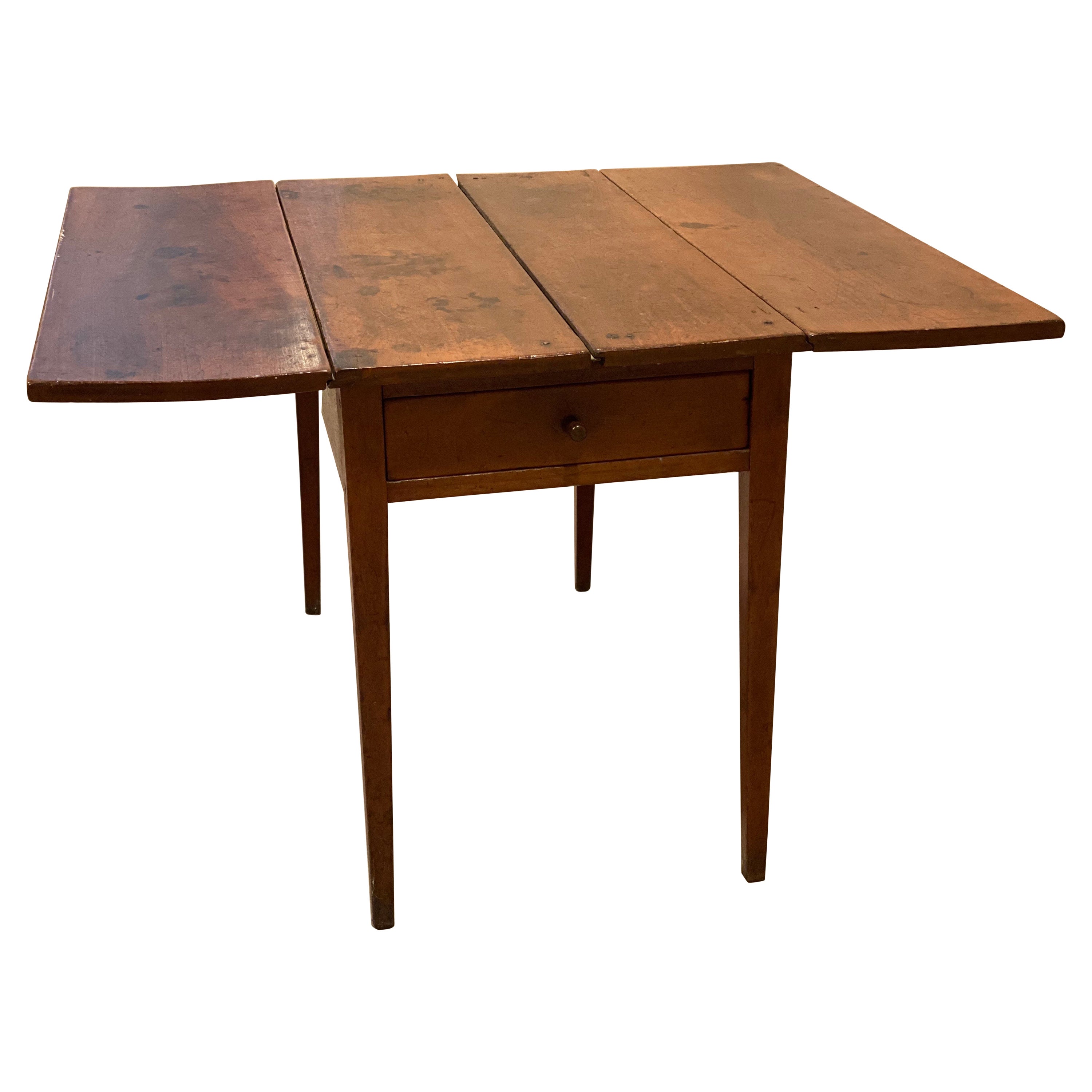 19th Century American Mahogany Drop-Leaf Table For Sale