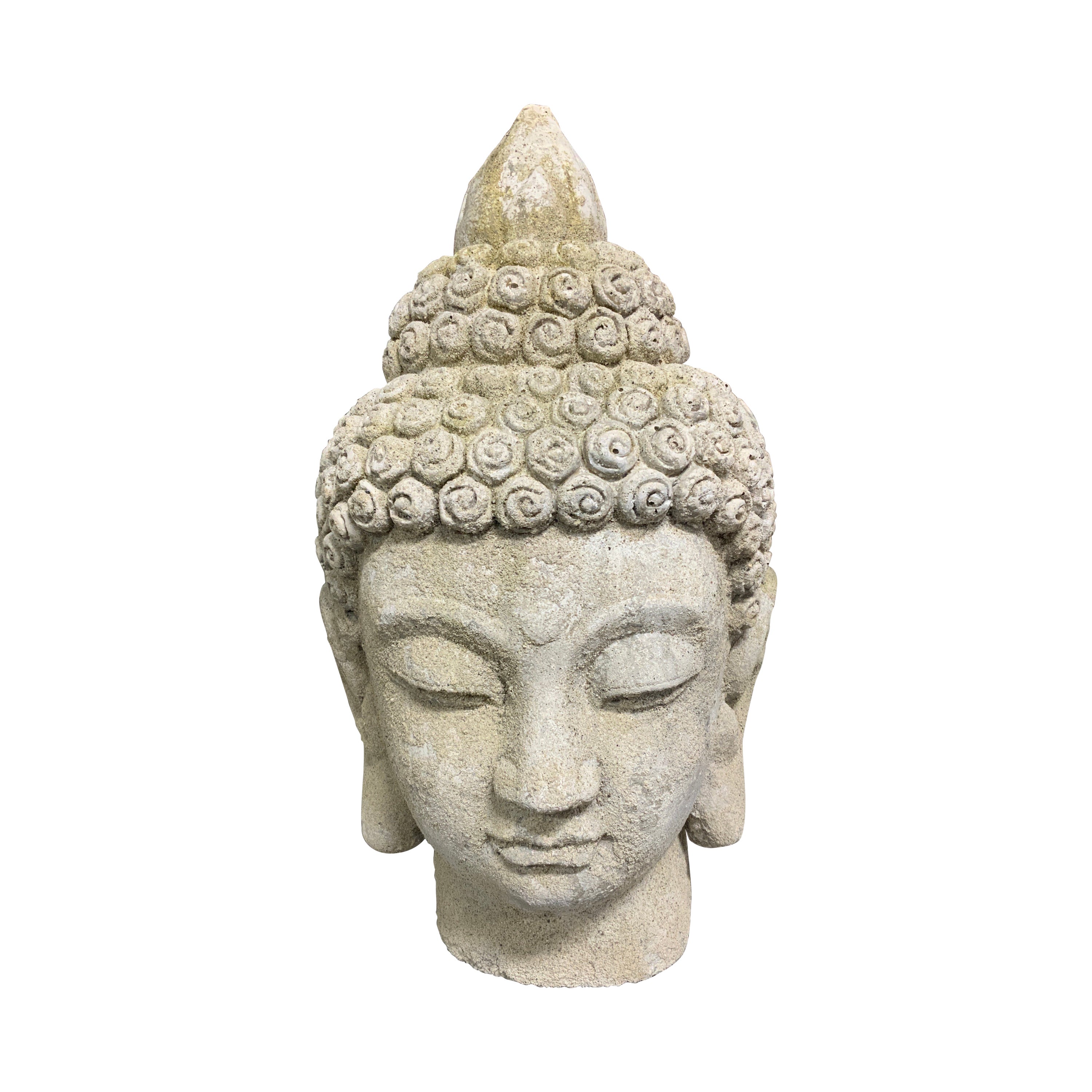Contemporary Set of Buddha Head Statues