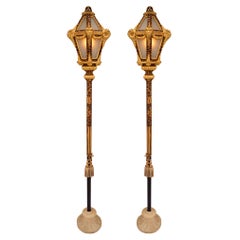 Pair of Italian 18th Century Venetian St. Floor Lamps