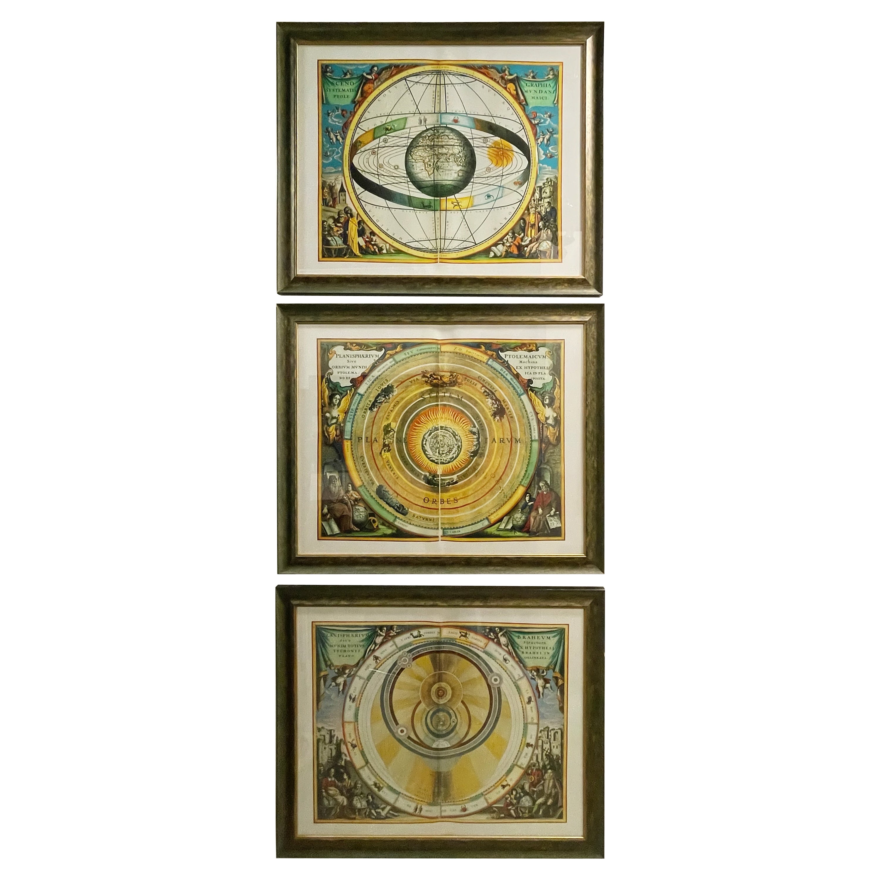 Set of 3 Celestial Lithographs, Planisphaerium Coeleste, 30/100, 19th Century For Sale