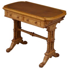 Antique Doveston, Bird, and Hull Library Table