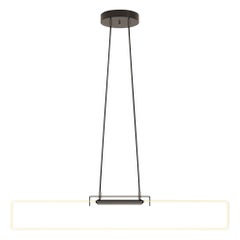 Ra Suspension Glossy Black with Chrome Details Hand Bent Neon Pendant by d'Armes