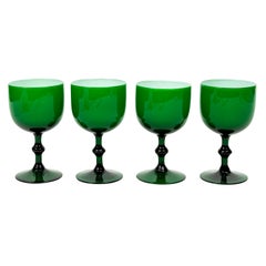 Carlo Moretti Green Goblets Set of Four