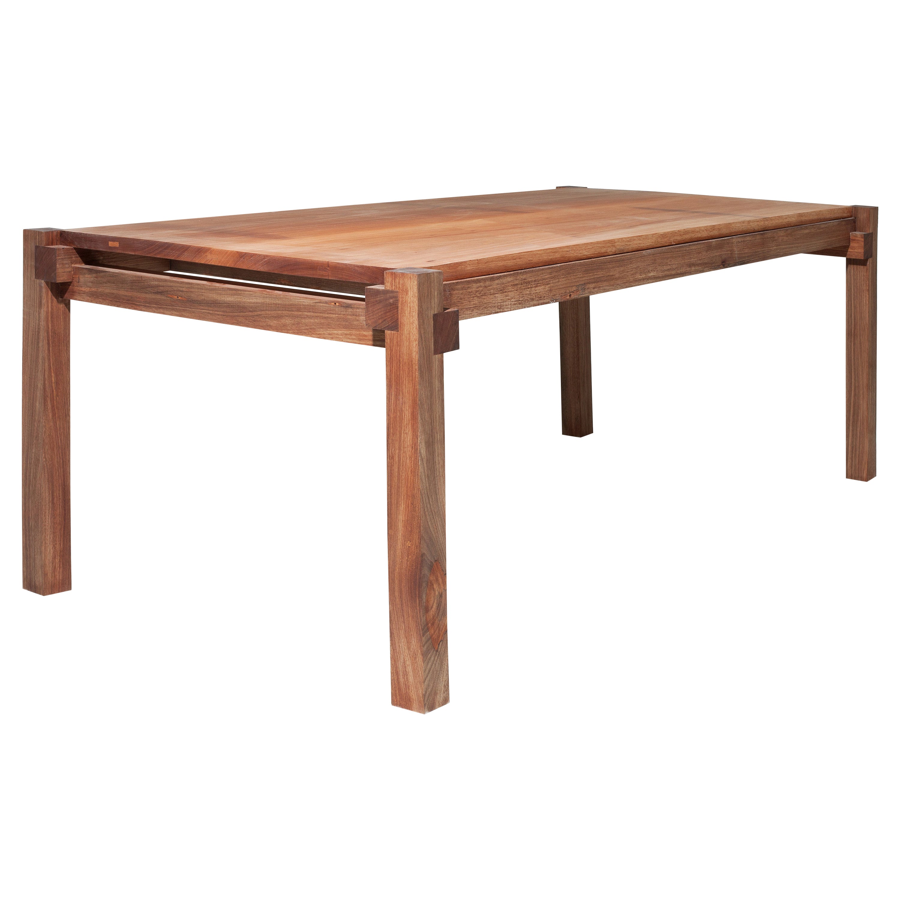 Brutalist Wooden Table For Sale