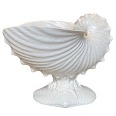 20th Century English Wedgwood of Etruria & Barlaston White Ceramic Nautilus