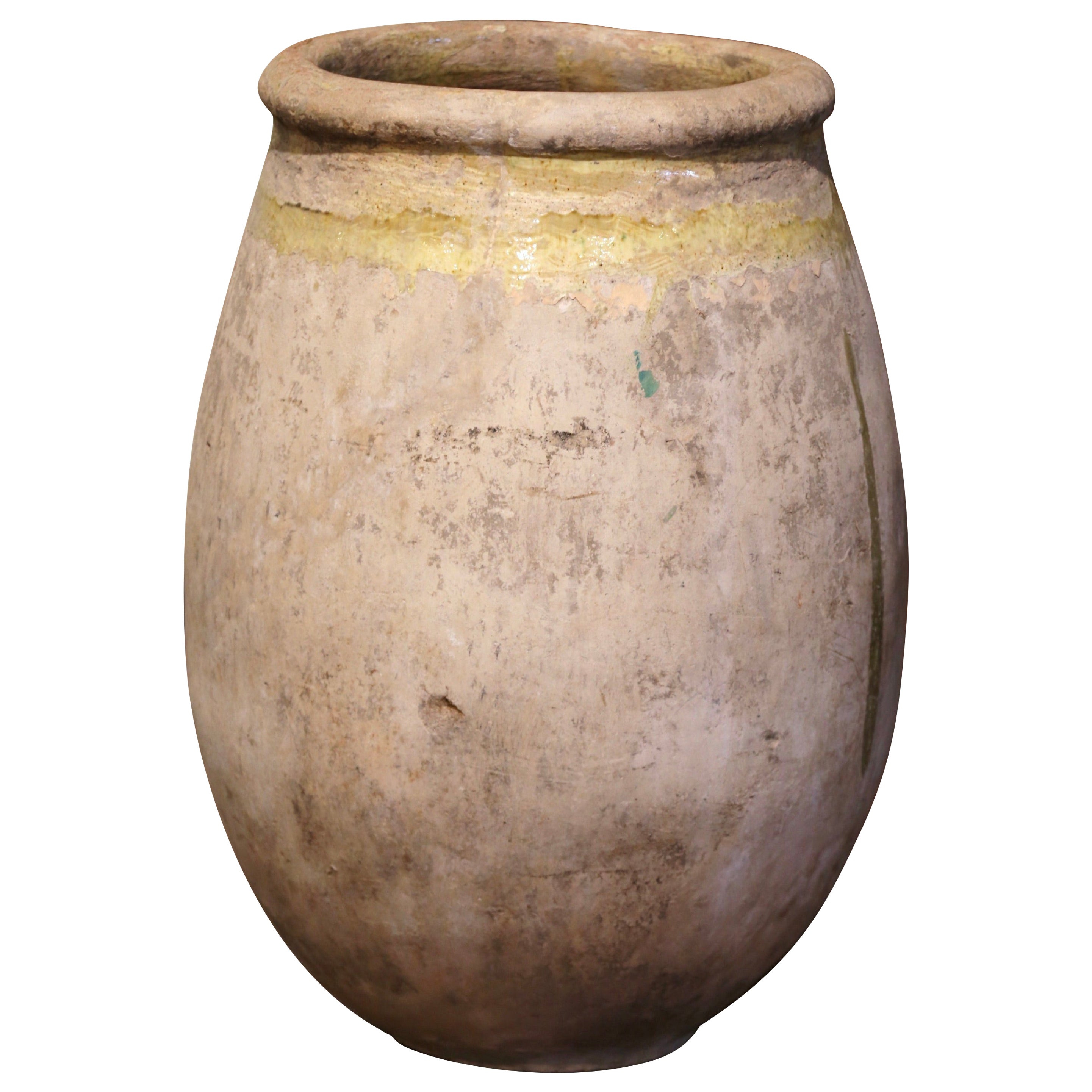 Mid-18th Century French Terracotta Olive Jar from Provence