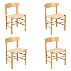 Expertly Restored -Børge Mogensen "FolkeStole" J-39 Dining Chairs for FDB Møbler