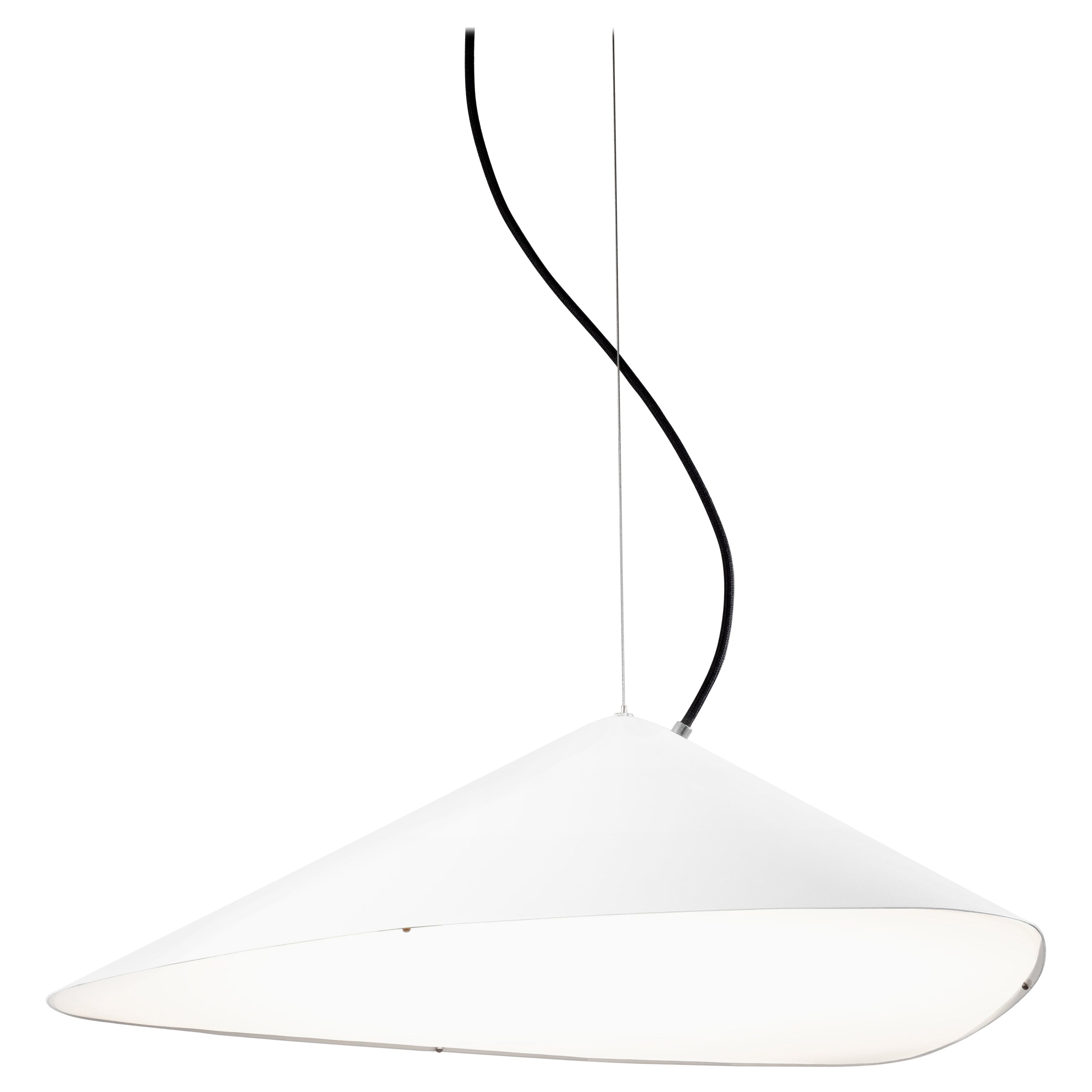 Large Daniel Becker 'Emily IV' Suspension Lamp in Matte White