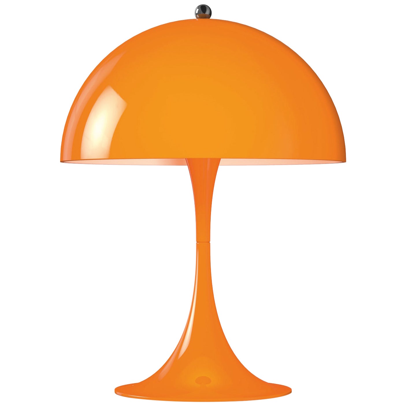 Verner Panton Panthella Mini LED Table Lamp in Orange for Louis Poulsen