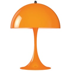 Vintage Verner Panton 'Panthella 250' Led Table Lamp in Orange for Louis Poulsen