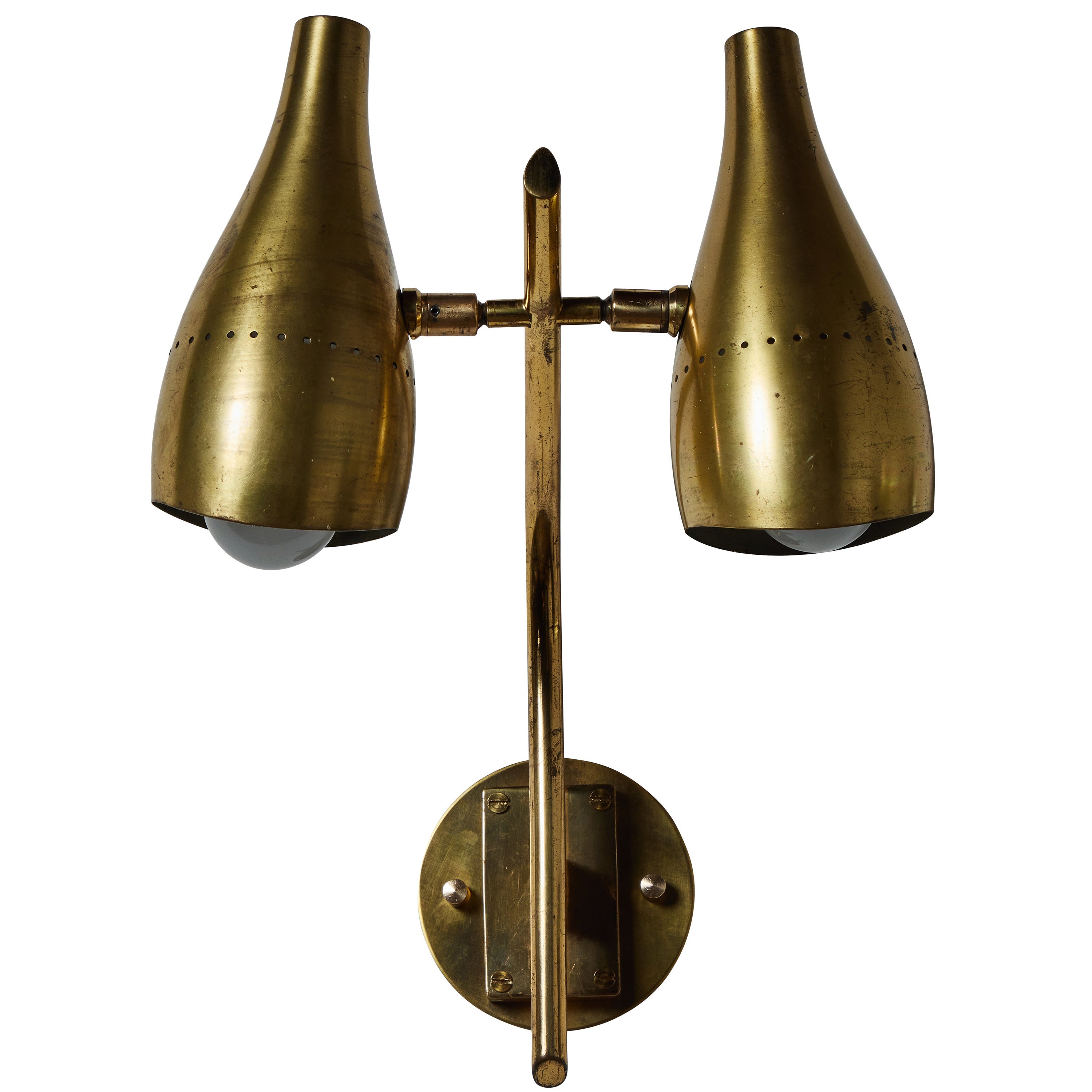 Double Shade Sconce by Lumen For Sale
