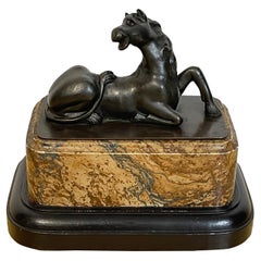 Grand Tour Bronze Model of a Recumbent Horse