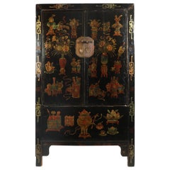 Antique Chinoiserie Wardrobe Cabinet Northern China c1820