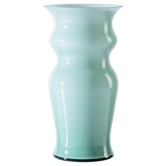 Odalische Small Glass Vase in Green River by Leonardo Ranucci
