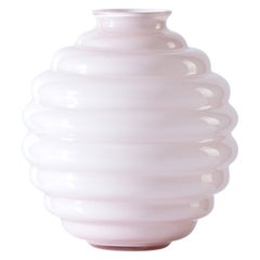 Deco Small Vase in Cipria Pink Glass by Napoleone Martinuzzi