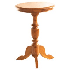 Wood Handmade Pedestral Stand Italian Design Tripode Vintage Empire Furniture